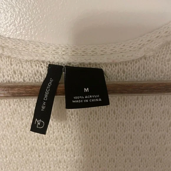 New Directions Crochet Open-Front Coastal Cowgirl Sweater Vest Cardigan - Picture 5 of 5